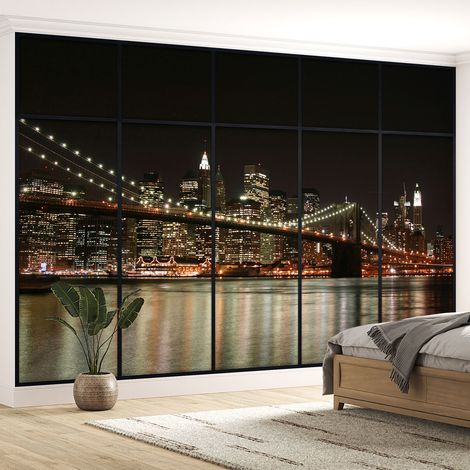 Papier peint panoramique Trompe l'oeil Verrière - New york - 130 cm x 82 cm (1/5)