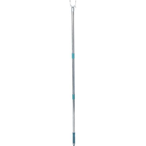 Kleiderstange mit Haken, Verbindungshaken für Kleiderstangen, Kleiderstange für Balkon oder Wohnung – 131,00 x 5,00 x 2,50 cm – Dunkelgrün (1/5)