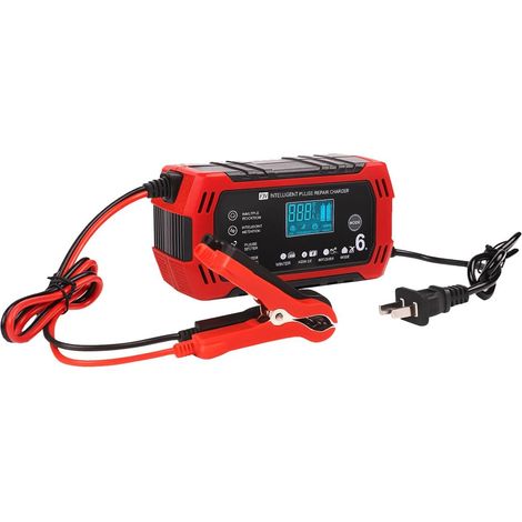 Intelligentes 12V 6A-Batterieladegerät – LCD-Bildschirm – Impulsaufbereitung – Überlast- und Kurzschlussschutz (1/5)