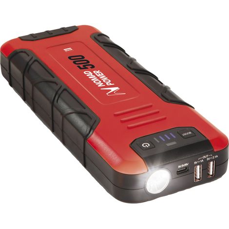 GYS – Booster batterie lithium Nomad Power 500 – 5,25 Ah – 77,7 Wh – Pour véhicule 12V – Autonomie prolongée – Idéal pour chantiers humides (1/10)