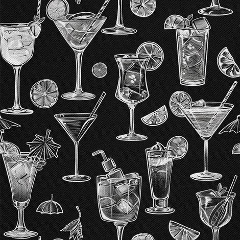 TISSUS DÉCORATIFS D'EXTÉRIEUR OXFORD - Motif Cocktail DX8453 (1/5)