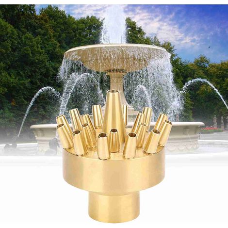 Pommeau de Fontaine à Trois Niveaux en Cuivre avec Filetage Intérieur 1" (1/5)