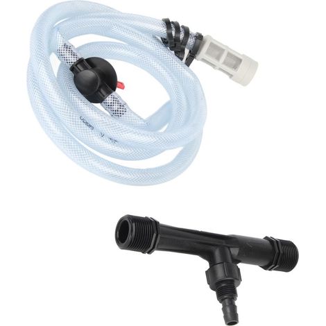 Injecteur d'engrais en plastique efficace avec tuyau d'irrigation goutte à goutte pour pelouse, jardin et serre, 2,5 cm (1 pouce) (1/5)