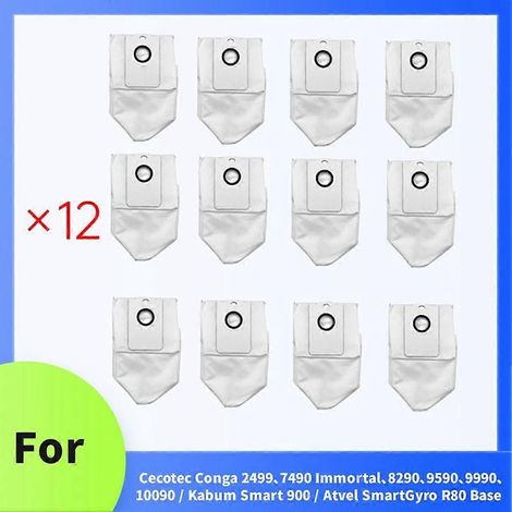 Sac à poussière pour aspirateurs Cecotec Conga 2499, 7490 Immortal, 8290, 9590, 9990, 10090 / Kabum Smart 900 / Atvel SmartGyro R80 (1/5)