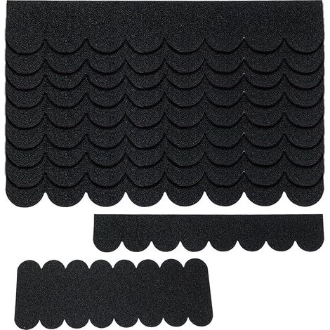Bardeau de Toit Auto-Adhésifs Bardeau Toit Goudron Imperméabilité Mini Bardeaux pour Nichoir Oiseaux Clapiers Niches Boîtes Aux lettres (Noir) (1/5)