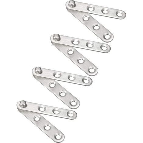 Charnière Pivotante 360° en Acier Inoxydable pour Porte, 4 Pièces, Dimensions 60 x 11 mm, Montage Facile et Robuste (1/5)