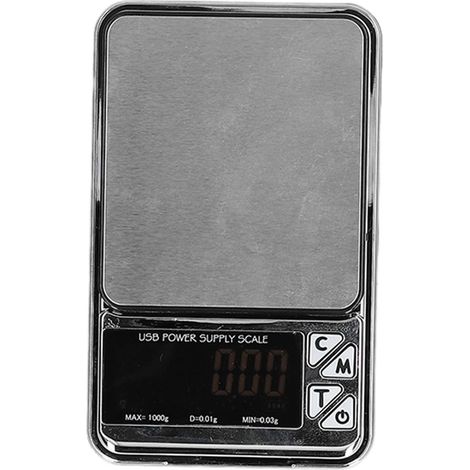 Elektronische Präzisionswaage mit LCD-Bildschirm, leicht und tragbar, aus Edelstahl für Schmuck (1/5)