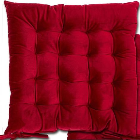 Le Chateau Velvet Seat Pad Red