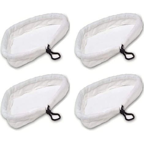 Lavable Durable Chiffons de Rechange pour Balai Vapeur Lot de 4 Chiffons de Rechange pour Balai Vapeur Tampons de Rechange pour nettoyeurs Vapeur de Forme Triangulaire pour de Nombreux (1/5)