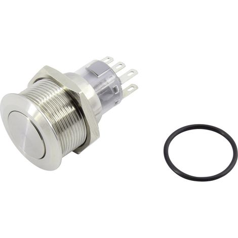 TRU COMPONENTS 1602493 TC-GQ22-A-22/S203 Drucktaster 250 V 5 A 2 x Aus/(Ein) tastend   IP65 1 St.