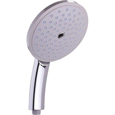 Trade Shop - UNIVERSAL DUSCHKOPF MASSAGE 15CM TROPISCHER GRIFF DUSCHKOPF SILBER - (1/3)