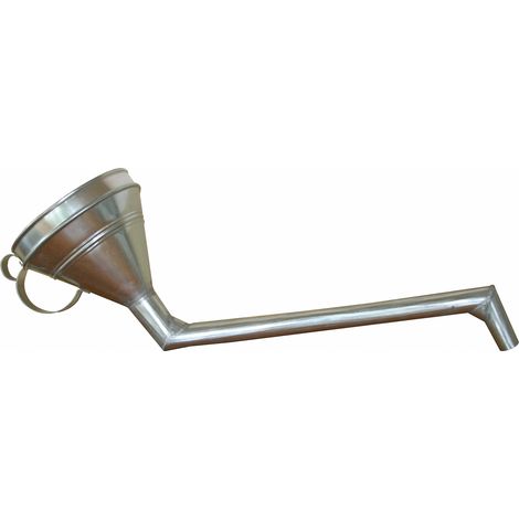 Samoa Hallbauer Winkeltrichter WTW180 mm, Trichter aus Weißblech, 45cm Auslauf