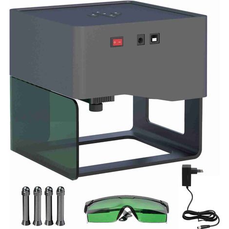 80x80mm portable laser engraver marking machine for wood, bamboo, leather, plastic, and ceramics (1/5)