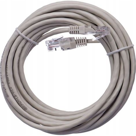 Cable de red UTP Cat5e de 5 m con conector RJ45 Emos S9125, 1 unidad. (1/2)
