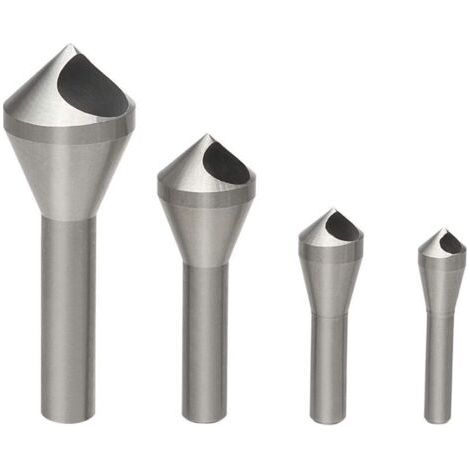 4Pcs Fraise à Chanfreiner Ébavurer Foret Conique en HSS pour Perçage Métal Bois Plastique
