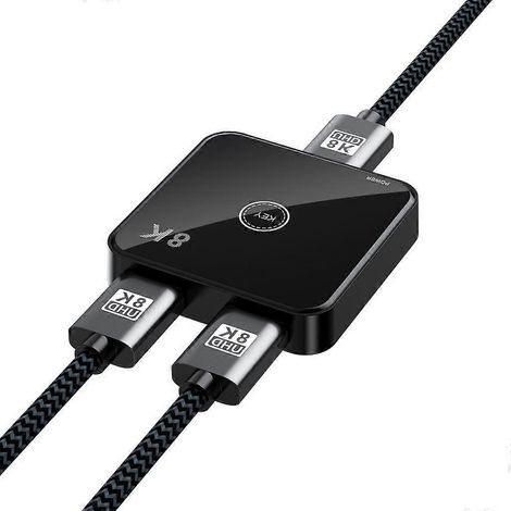 Commutateur bidirectionnel 2 entrées/1 sortie 8K 60 Hz 2.1 pour console (1/4)