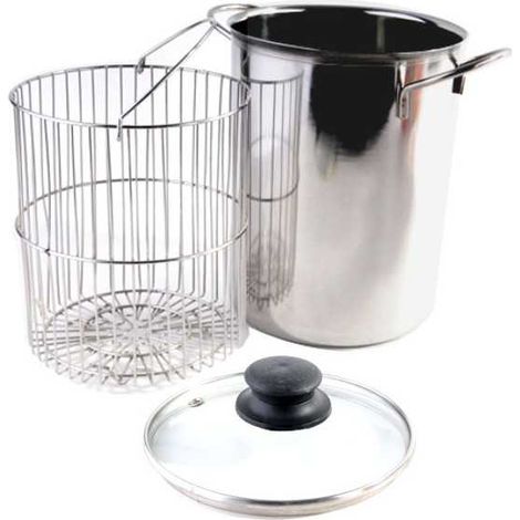 Olla para espárragos de acero inoxidable Vela, diámetro 16 cm, altura 21 cm, Borella