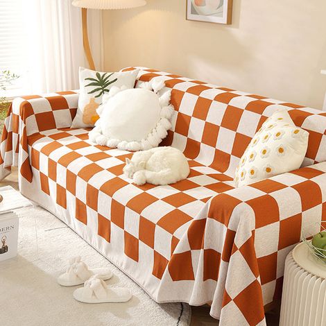 Housse De Canapé - Tissu Chenille - Dimensions 180 x 130 cm ou 180 x 180 cm - Pour Canapé 1 Place - Protection Anti-Pattes Et Anti-Usure - 1 Pièce (1/5)