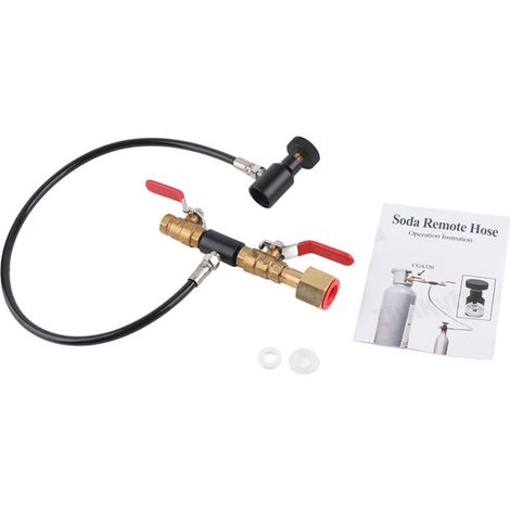 Station de Recharge CO2 pour Bouteille CGA320 24" avec Adaptateur de Remplissage