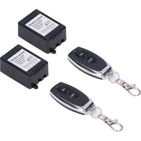 Module de commande à distance avec relais, apprentissage et codage, 1 canal, portée de 100 mètres, 12 V CC (1/5)
