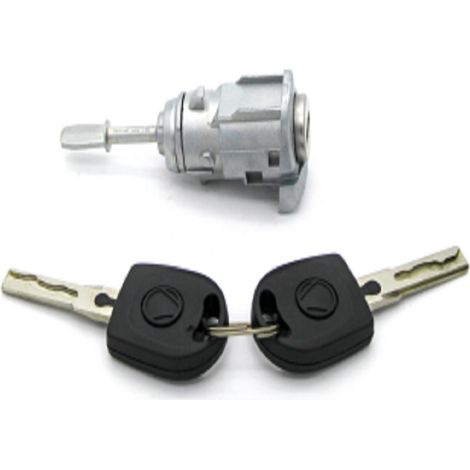 Suitable for Volkswagen Golf Polo IV Bor front left door lock cylinder kit with 2 keys 6Q4 837 (1/4)