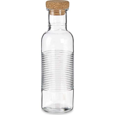 Glaskaraffe mit Korkverschluss, 1070 ml (1/3)