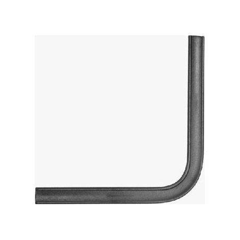 angle lisse laminé pré-formé à 90° de main courante - Hauteur 400mm largeur 40mm épaisseur 8mm - À souder - DECO FER FORGE