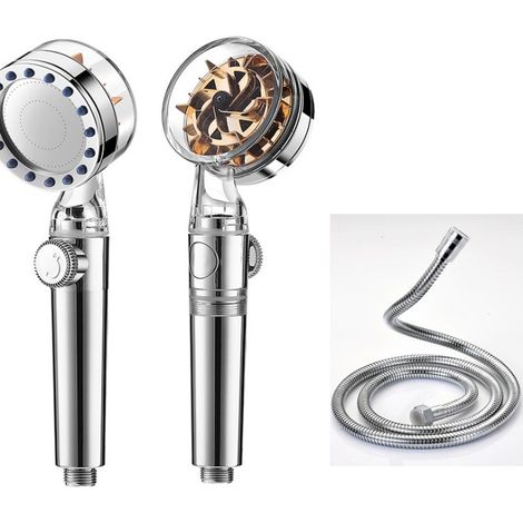 1 pièce Pommeau de douche turbocompressé, pommeau de douche à grande vitess d'eau, pommeau de douche domestique pressurisé puissant (1/5)
