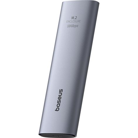 Adaptador FlyJoy M.2 NVMe 10Gb/s UASP Trim para SSD de hasta 8TB - Gris (1/5)