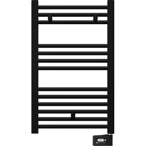 Sèche-serviette électrique FARHO Nova Digital Little 400W, H875 x l.500 mm noir, garantie 10 ans