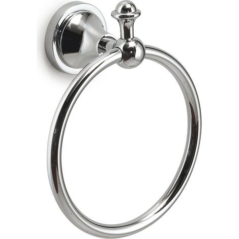 Portasalviette ad anello da muro in acciaio inox e Cromall NV70 Gedy serie NEVIS Cromato