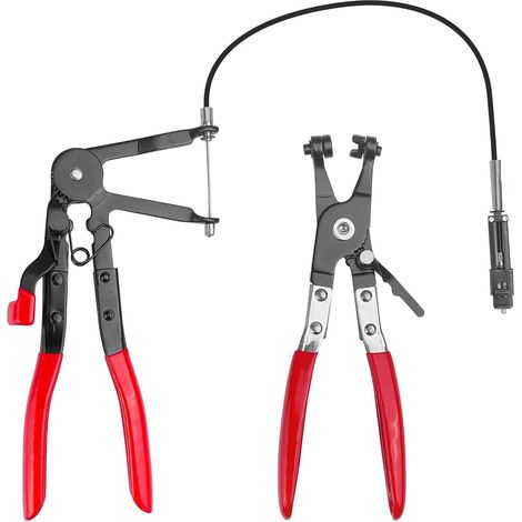 2 Pièces Pince a Collier Durite, Pince Collier de Serrage, Pince Collier Echappement, Pinces à Collier de Serrage, Pince Durite Autoserrant Pince Flexible Auto pour Réparation de Voiture (1/5)