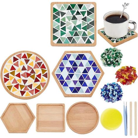 Kit de fabrication de sous-verres en mosaïque pour loisirs créatifs - (1/5)