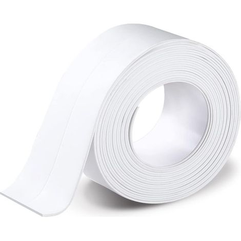 Joint d'étanchéité pour salle de bain, cuisine, douche, accessoires, blanc, dimensions : 3,2 m x 3,8 cm (1/5)