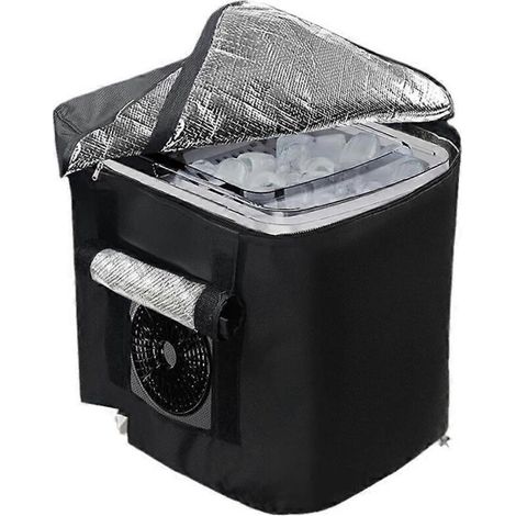 Housse isolante pour machine à glaçons, housse de comptoir pour machine à glaçons, noire (1/5)
