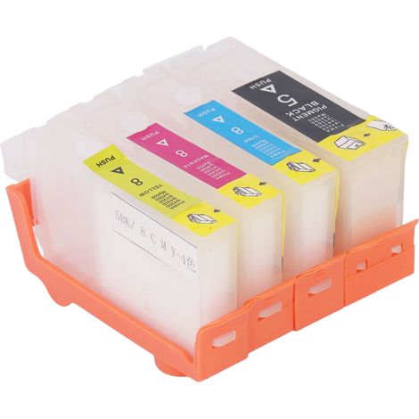Lot de 4 cartouches d'encre de rechange pour imprimantes PGI 5BK et CLI 8C MY - Pièces et accessoires (1/5)