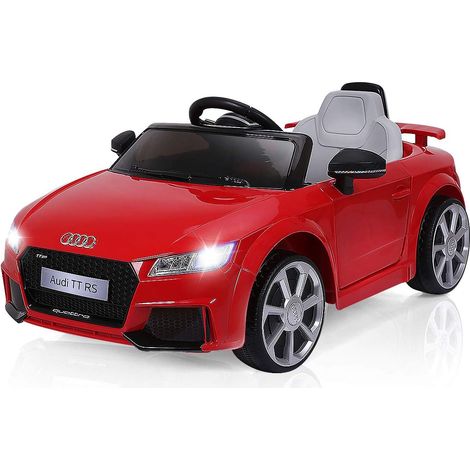 COSTWAY Audi TTRS Coche Infantil 12V con Control Remoto de 2,4G, Coche Eléctrico de 3 Velocidades, Música y Luces LED Vehículo Juguete con Puerta Doble para Niños de 3-8 Años (Rojo) (1/5)