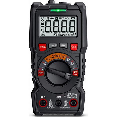 Multimetro digitale portatile per misurare tensione AC DC 600V (1/5)