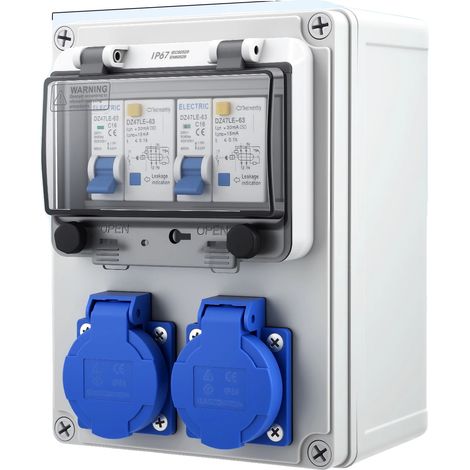 Distributeur d'Énergie Électrique, Étanche IP67, Installation Facile, BLANC (1/2)