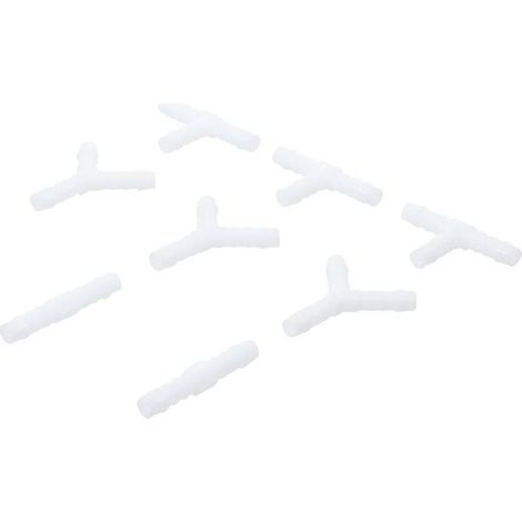 Assortiment de Connecteurs de Tuyau 8 mm - 8 pcs, Résistants aux Carburants - , Pro - D-Work (1/5)
