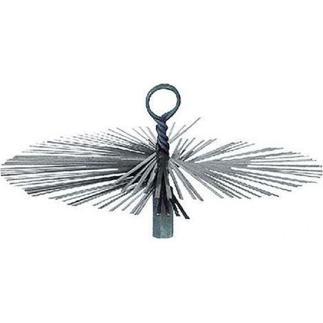 Runde Kaminbürste mit einem Durchmesser von 25 cm, zuverlässig und hochwertig von der Marke SIT.