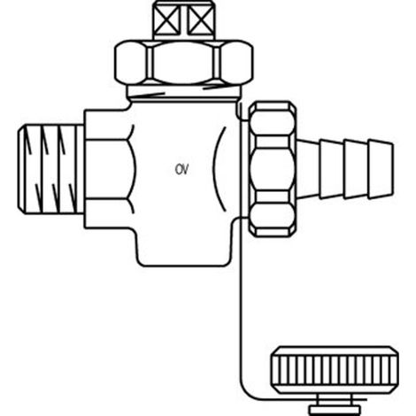 Oventrop vanne de vidange de remplissage 3/4 dn20 pn16 bronze filetage extérieur (1/3)