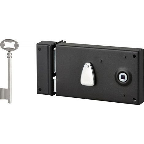 Cerradura de superficie THIRARD, 140 x 80 mm, con manilla, horizontal, apertura a la izquierda THIRARD