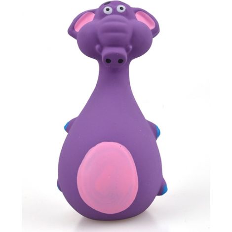Stück 12,5 cm quietschendes Latex-Welpenspielzeug (lila Elefant) (1/3)