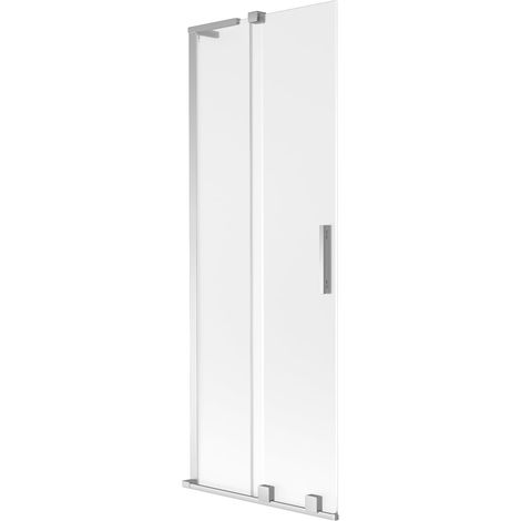Mexen Velar L Badewannenfaltwand 2-flügelig verschiebbar 70 x 150 cm, matt, chrom - 896-070-003-31-01 (1/5)