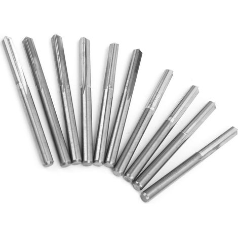 10 fraises à bois CNC de 3,175 mm en acier au tungstène, fraises à graver, angle de 90° x 0,3 mm (1/5)