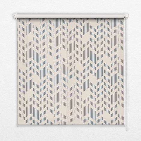 Store Enrouleur Intérieur pour Fenêtre - Store Tamisant - Store Enrouleur qui Laisse Passer la Lumière - Store Brise-Vue - Store  - Store pour Intérieur - (100 cm x 140 cm) - Sapin rayé
