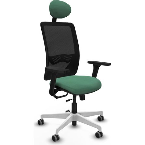 Chaise de bureau piqueras y crespo Zulema noir mousse découpée (1/2)