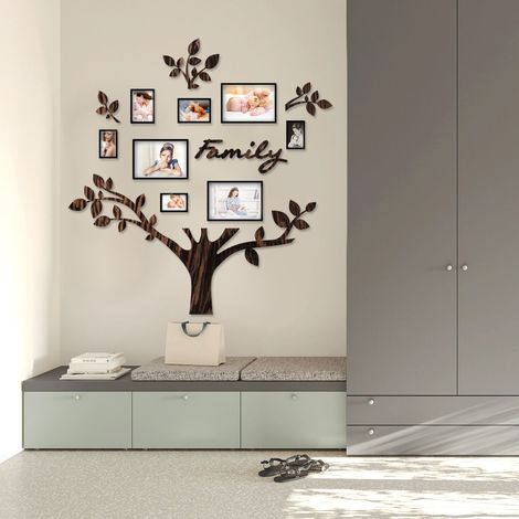 Quadro foto di Famiglia ALBERO della vita legno wenge (1/2)