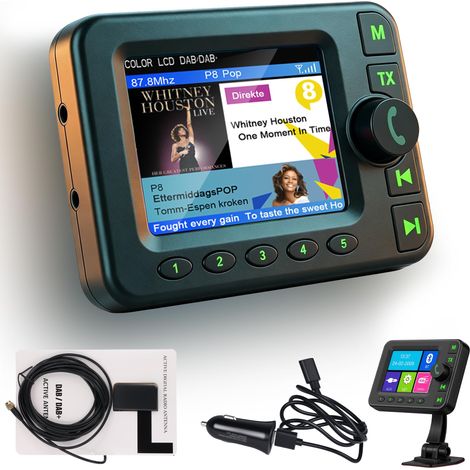 Adaptateur pour autoradio avec Bluetooth, transmetteur FM (1/5)